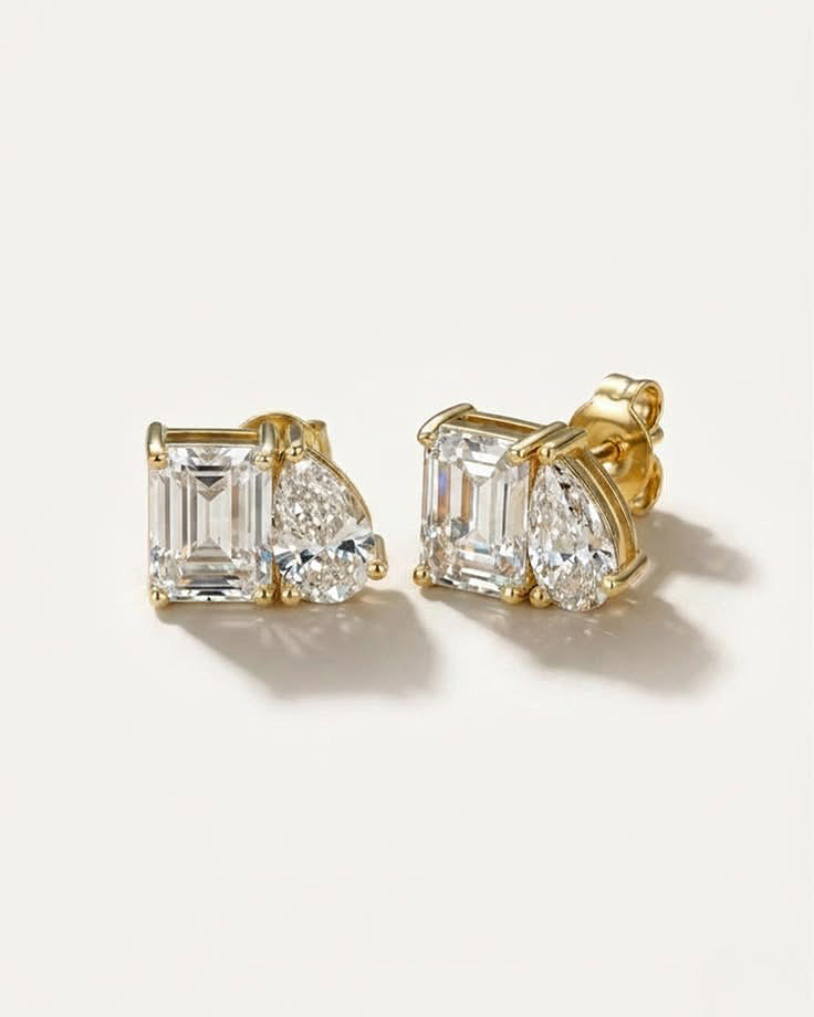 Toi & Moi Diamond Studs Earrings