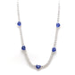 Heart Blue Sapphire and Natural Diamond Necklace