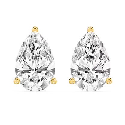 4 ct. Natural Diamond Pear Earrings
