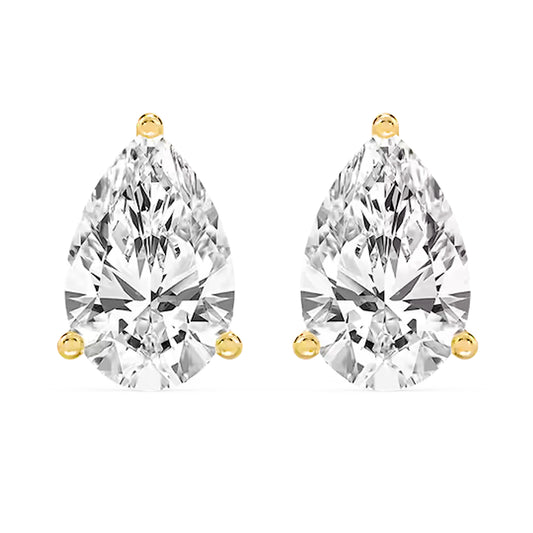 4 ct. Natural Diamond Pear Earrings
