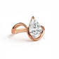 1.05 ct Pear Diamond Pinky Ring