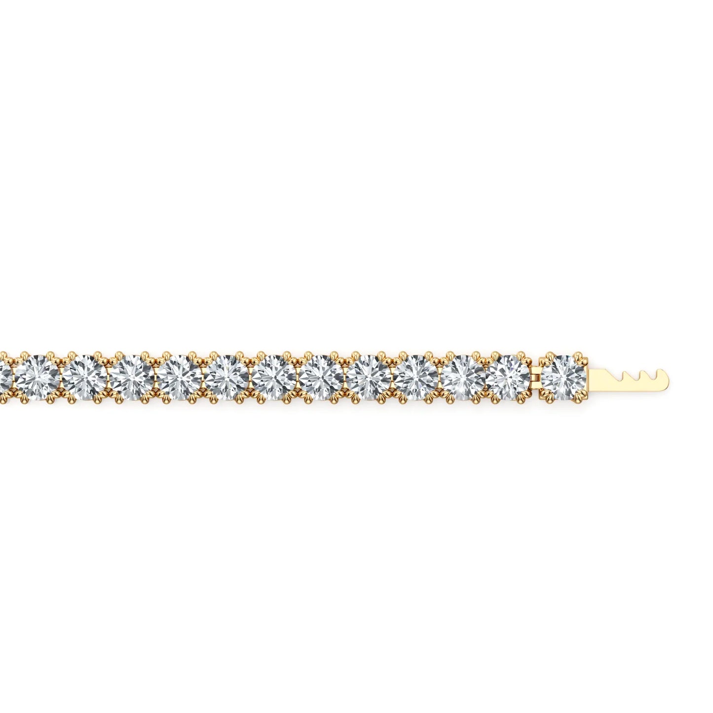 Round Brilliant Lab Diamond Tennis Bracelet