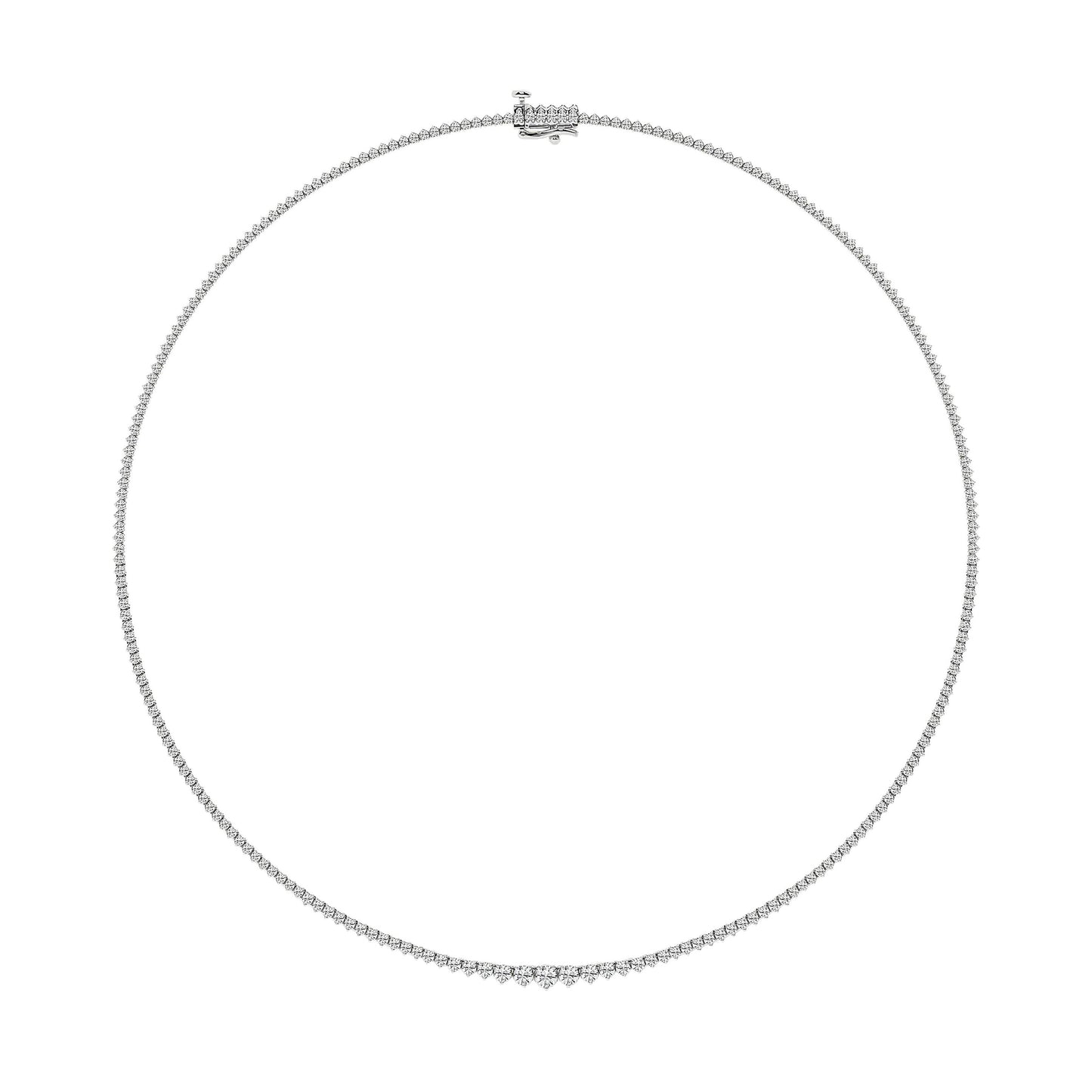 Heirloom Graduated Lab Diamond Tennis Necklace