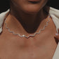 The Wavy Diamond Tennis Necklace