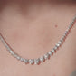 Heirloom Graduated Lab Diamond Tennis Necklace
