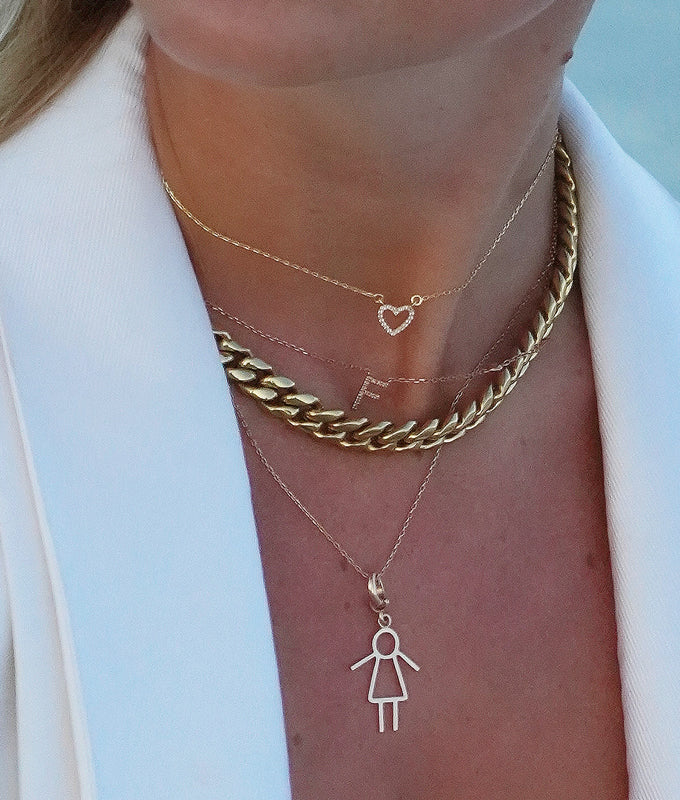Petite Diamond Initial Necklace | Alexa Jill Fine Jewellery