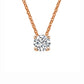 Floating Rose Gold Diamond Necklace